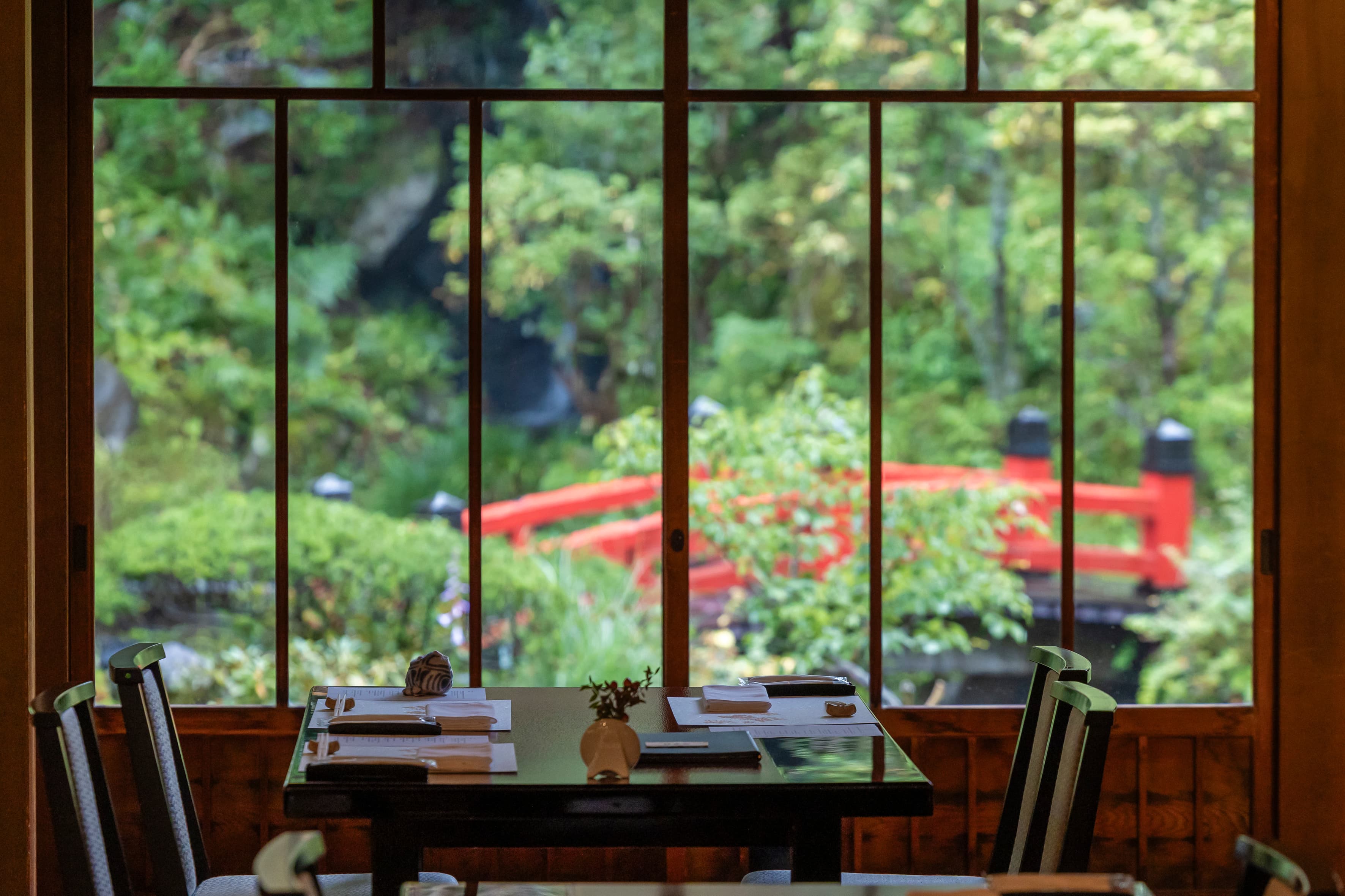 Scenic path through cherry blossoms in Japan